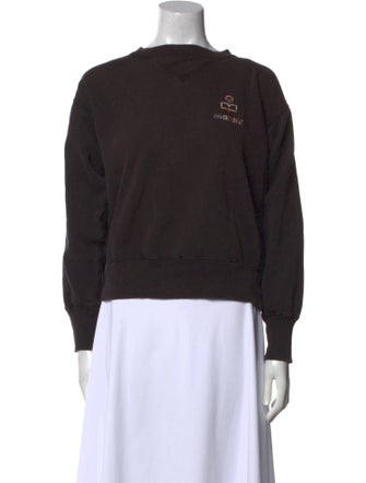 Isabel Marant Graphic Print Crew Neck Sweatshirt