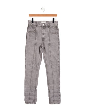 Isabel Marant High-Rise Straight Leg Jeans