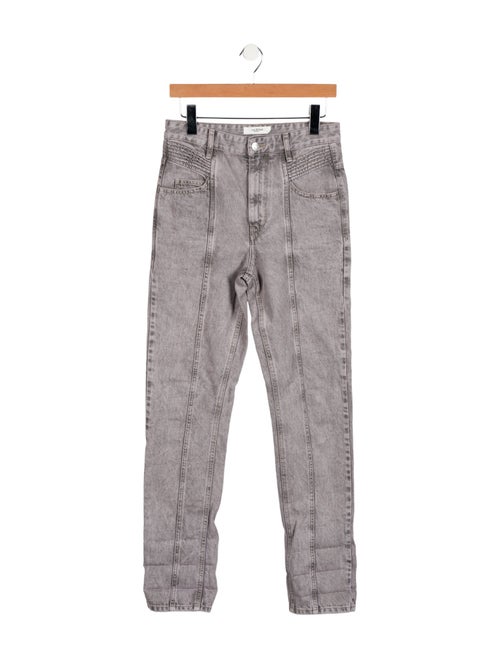 Isabel Marant High-Rise Straight Leg Jeans