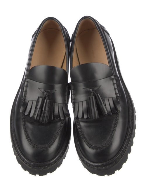 Isabel Marant Leather Tassel Accents Loafers