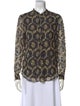 Isabel Marant Printed Mock Neck Blouse