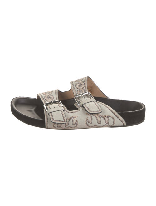 Isabel Marant Suede Printed Slides