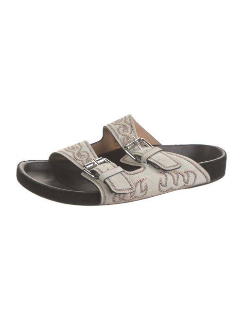 Isabel Marant Suede Printed Slides