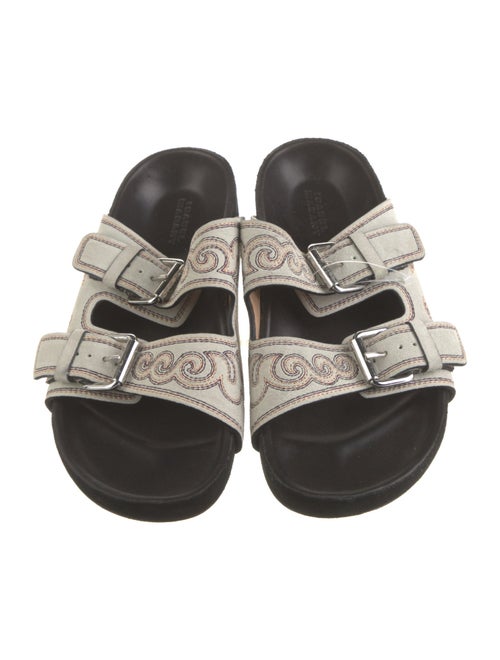 Isabel Marant Suede Printed Slides