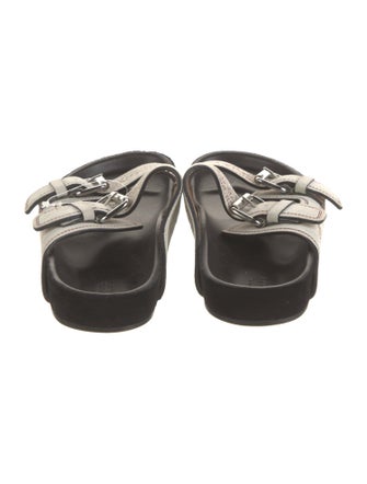 Isabel Marant Suede Printed Slides