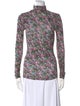 Isabel Marant Floral Print Turtleneck Top
