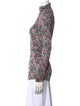 Isabel Marant Floral Print Turtleneck Top