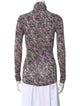 Isabel Marant Floral Print Turtleneck Top
