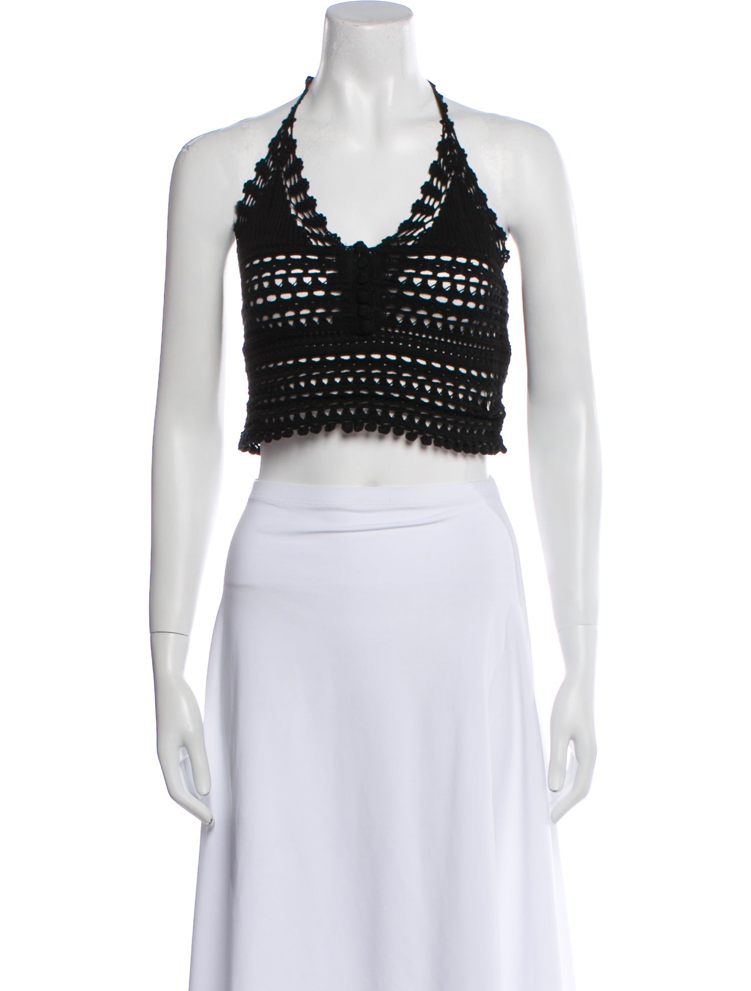 Isabel Marant Halterneck Sleeveless Crop Top