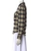 Isabel Marant Plaid Print Long Sleeve Button-Up Top