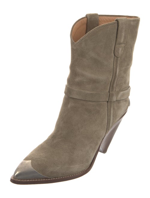 Isabel Marant Suede Studded Accents Western Boots