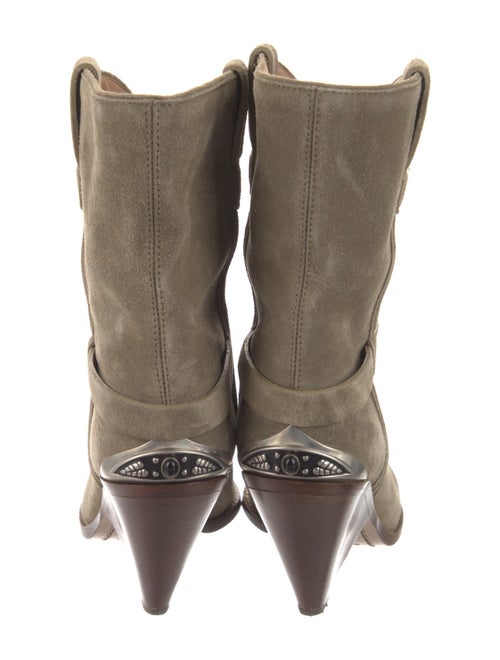 Isabel Marant Suede Studded Accents Western Boots