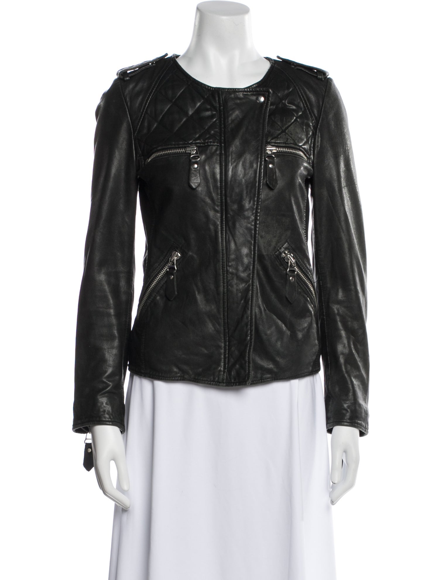 Isabel Marant Lamb Leather Biker Jacket