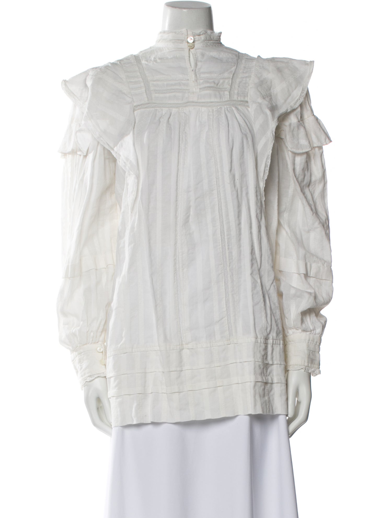 Étoile Isabel Marant Mock Neck Long Sleeve Blouse