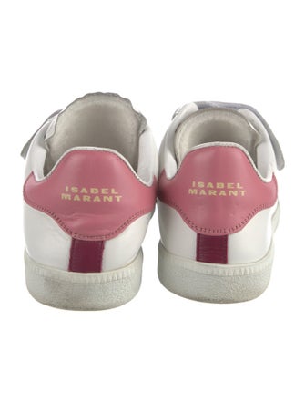 Isabel Marant Leather Colorblock Pattern Sneakers