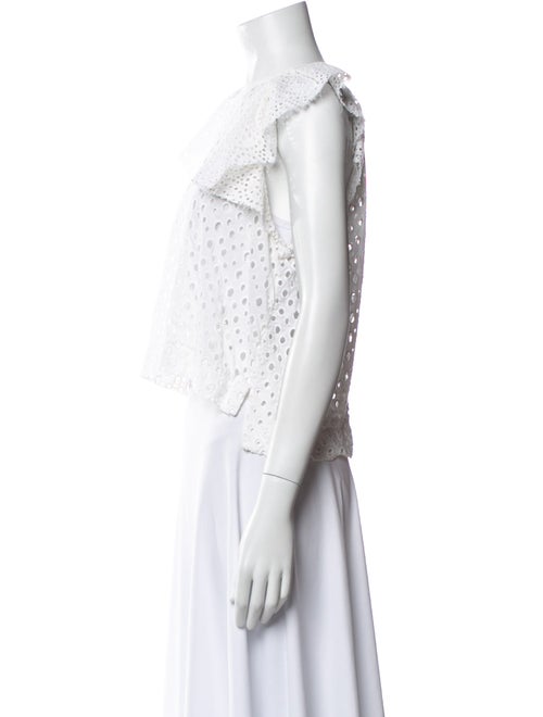 Isabel Marant Bateau Neckline Short Sleeve Crop Top