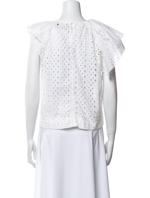 Isabel Marant Bateau Neckline Short Sleeve Crop Top