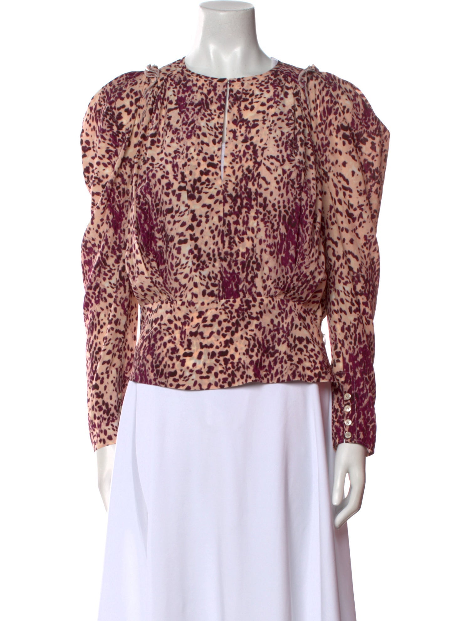 Isabel Marant Silk Animal Print Blouse w/ Tags
