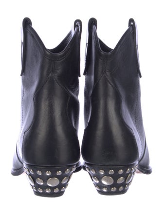 Isabel Marant Leather Studded Accents Western Boots