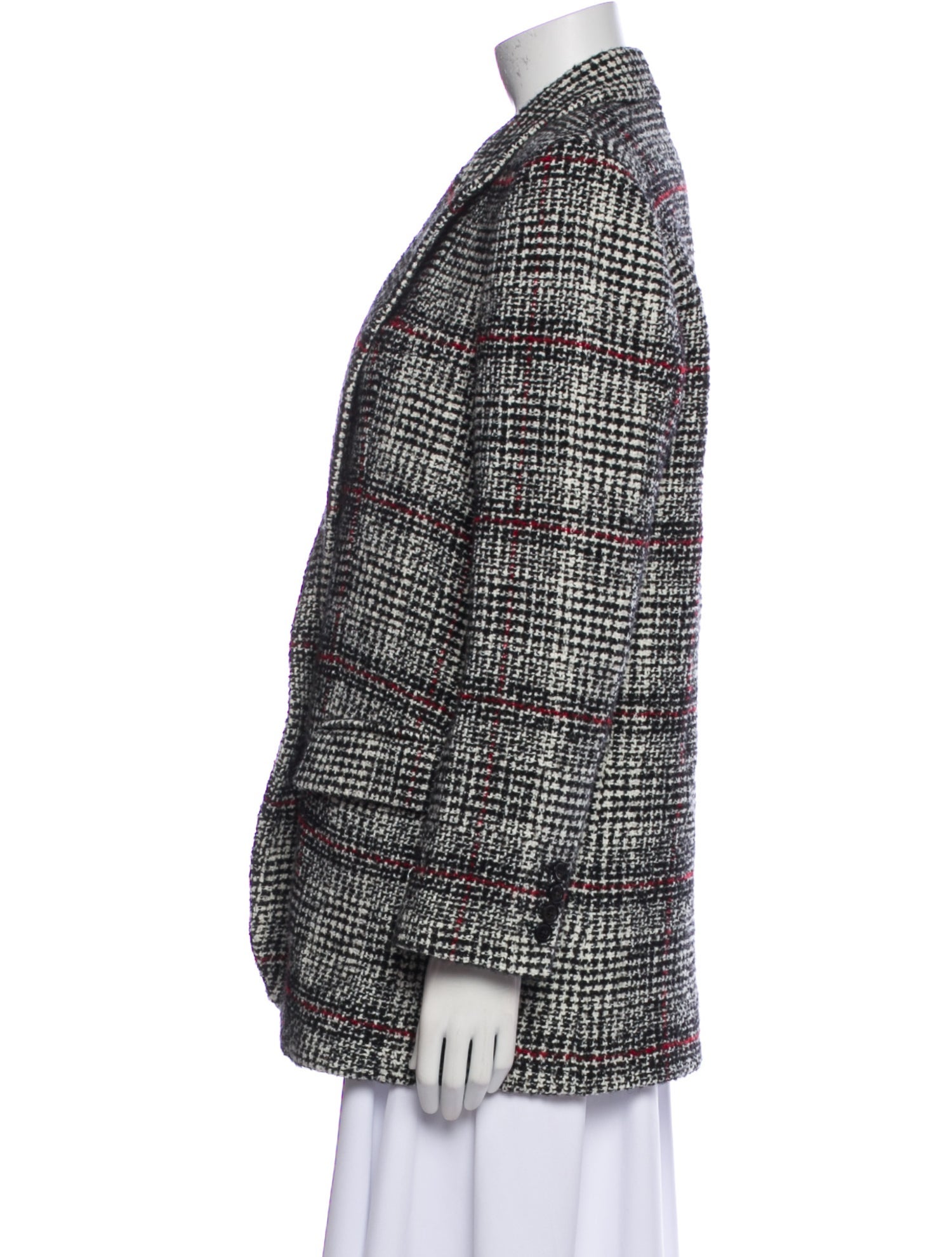 Isabel Marant Plaid Print Blazer