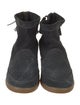 Isabel Marant Suede Tassel Accents Lace-Up Boots