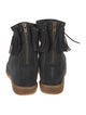 Isabel Marant Suede Tassel Accents Lace-Up Boots