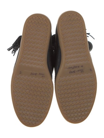 Isabel Marant Suede Tassel Accents Lace-Up Boots