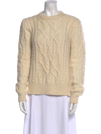 Isabel Marant Baby Alpaca Crew Neck Sweater