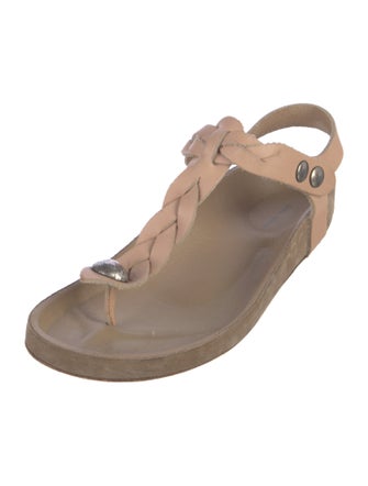 Isabel Marant Leather Braided Accents Sandals