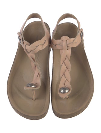 Isabel Marant Leather Braided Accents Sandals
