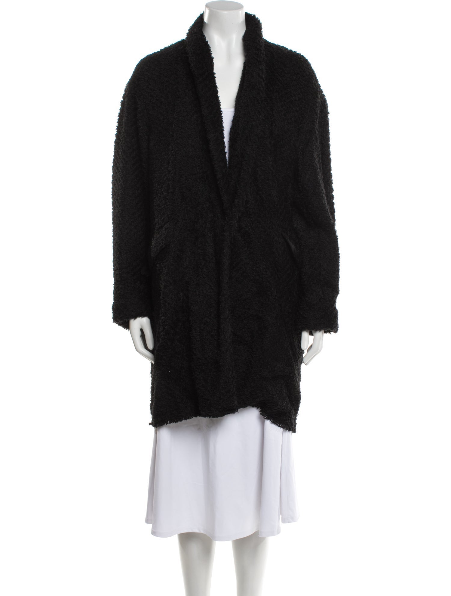 Isabel Marant Wool Faux Fur Coat