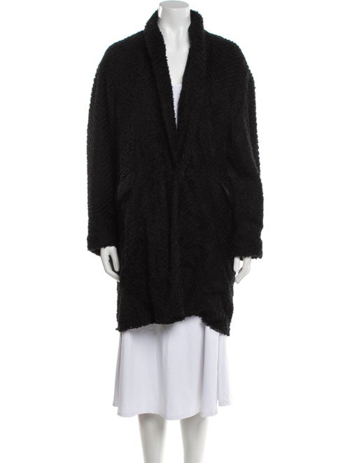 Isabel Marant Wool Faux Fur Coat