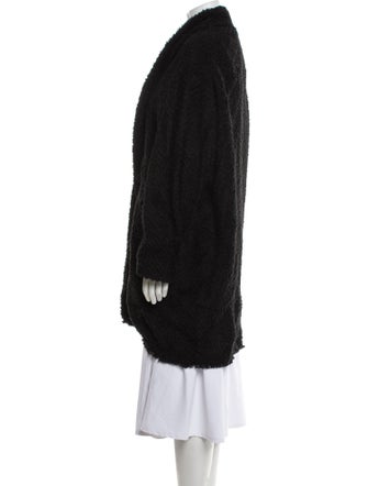 Isabel Marant Wool Faux Fur Coat