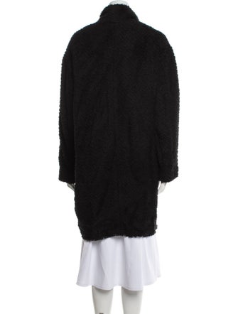 Isabel Marant Wool Faux Fur Coat