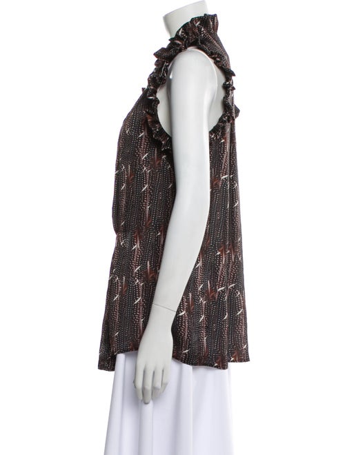 Isabel Marant Printed Cowl Neck Blouse