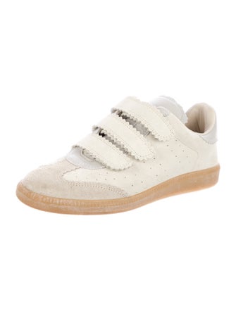 Isabel Marant Suede Scalloped Accent Sneakers