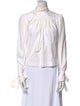 Isabel Marant Mock Neck Long Sleeve Blouse