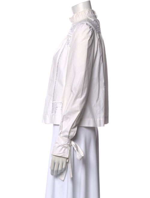 Isabel Marant Mock Neck Long Sleeve Blouse