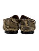 Isabel Marant Embossed Leather Animal Print Loafers