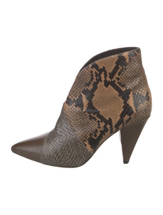 Isabel Marant Leather Animal Print Boots