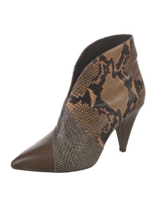 Isabel Marant Leather Animal Print Boots