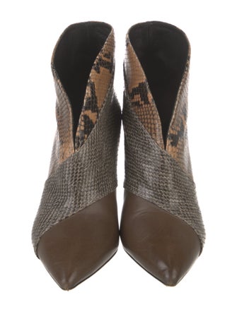 Isabel Marant Leather Animal Print Boots