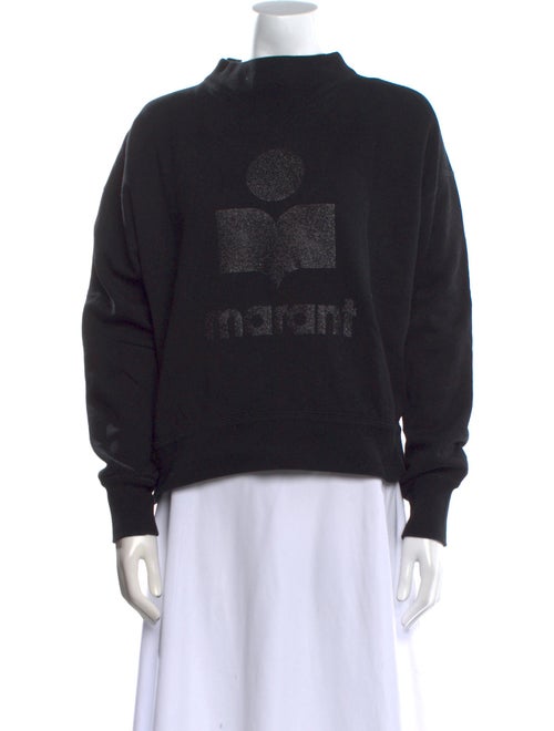 Isabel Marant Graphic Print Mock Neck Sweatshirt