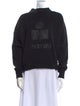 Isabel Marant Graphic Print Mock Neck Sweatshirt