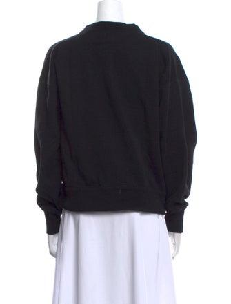 Isabel Marant Graphic Print Mock Neck Sweatshirt