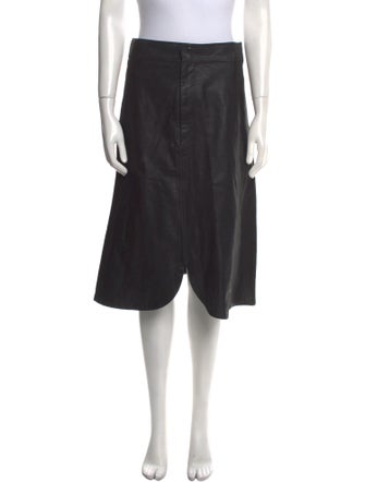 Isabel Marant Calf Leather Knee-Length Skirt