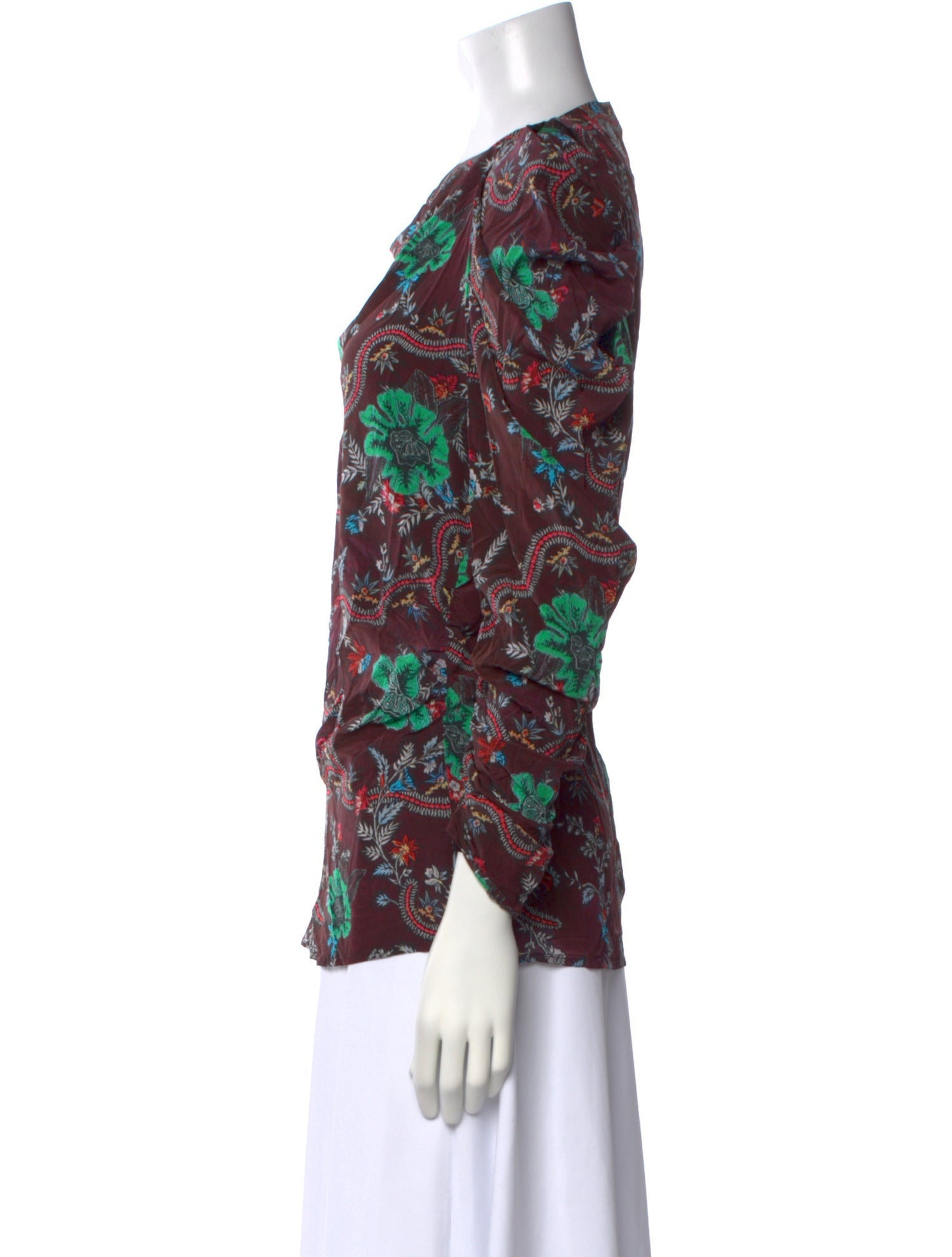 Isabel Marant Printed Cowl Neck Blouse