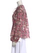 Isabel Marant Floral Print Tie Neck Blouse