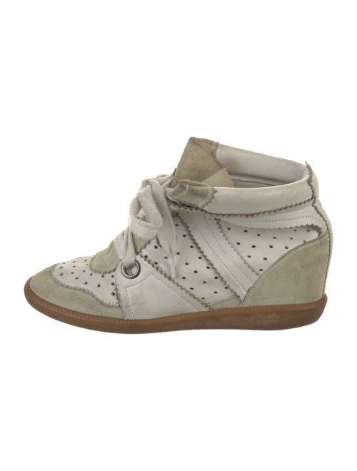 Isabel Marant Leather Wedge Sneakers