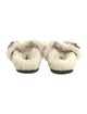 Isabel Marant Shearling Colorblock Pattern Slides